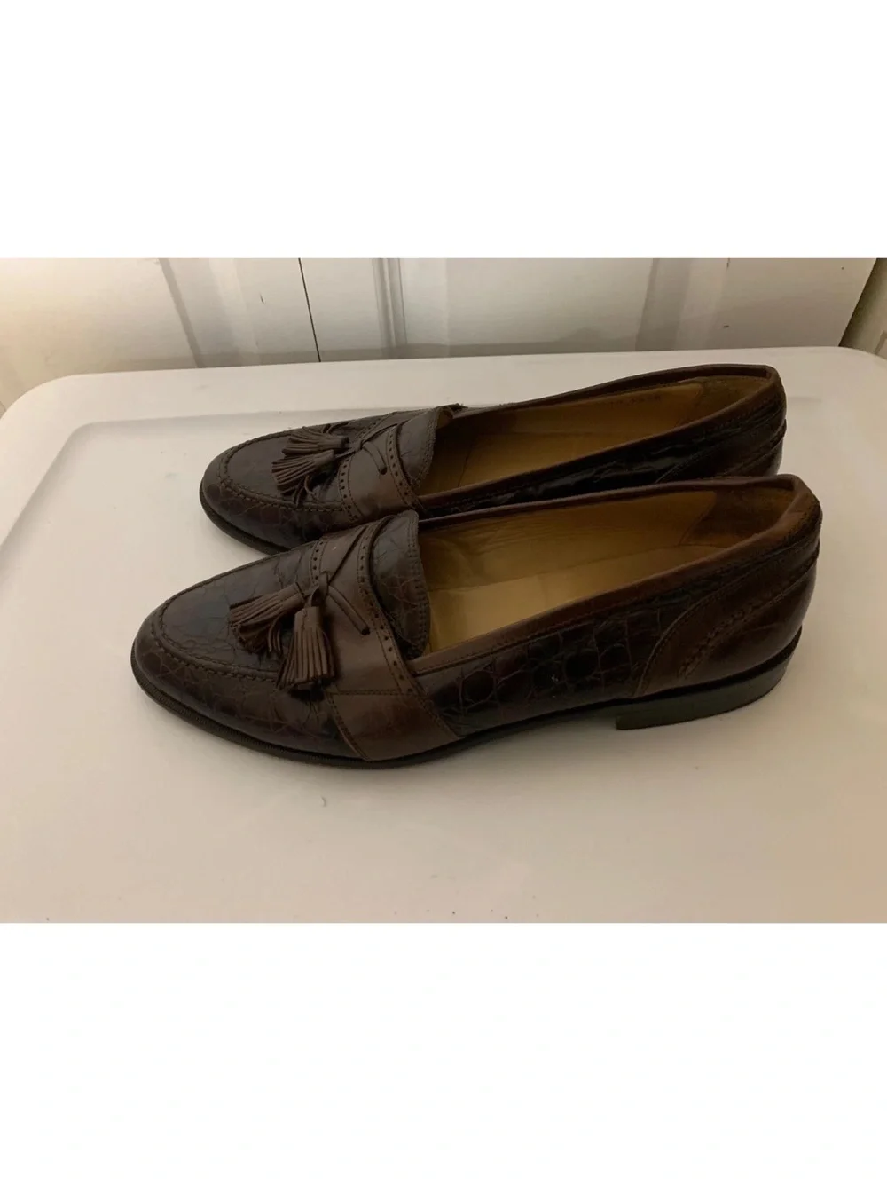 Johnston Murphy Mens Sz 10.5M Brown Cellini Made‎ Italy Brown Tassels
